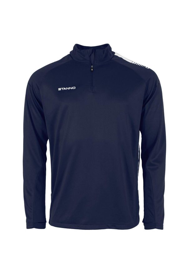 STANNO - Bluza dziecięca 1/4 z zamkiem błyskawicznym Stanno First. Kolor: wielokolorowy, niebieski, biały. Materiał: poliester