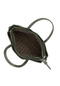 Wittchen - Damska torba na laptopa 13" ze skóry groszkowanej ciemna zieleń. Kolor: zielony. Materiał: skóra. Styl: biznesowy, elegancki #5