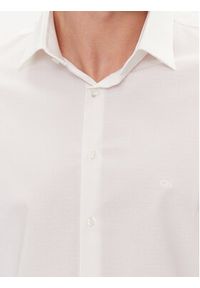 Calvin Klein Koszula K10K112587 Biały Slim Fit. Kolor: biały. Materiał: bawełna #5