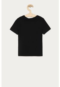 Calvin Klein Jeans - T-shirt dziecięcy. Okazja: na co dzień. Kolor: czarny. Materiał: bawełna, dzianina. Wzór: nadruk. Styl: casual #2