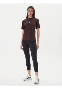 Adidas - adidas T-Shirt Essentials 3-Stripes JX7621 Brązowy Regular Fit. Kolor: brązowy. Materiał: bawełna