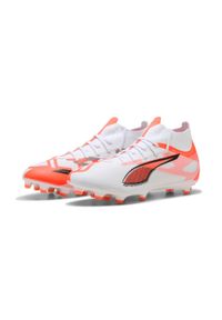 Buty piłkarskie Puma Ultra 5 Match+ FG/AG. Kolor: biały. Sport: piłka nożna