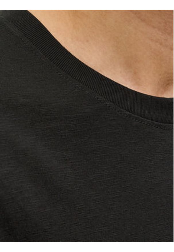 Jack & Jones T-Shirt Split 12272995 Czarny Regular Fit. Kolor: czarny. Materiał: bawełna