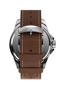 Timex zegarek TW2U42800 Essex Avenue Multifunction męski kolor brązowy. Kolor: brązowy. Materiał: skóra, materiał #5