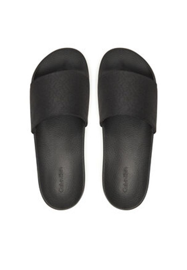 Calvin Klein Klapki Pool Slide Jaq Mono HM0HM01762 Czarny. Kolor: czarny. Materiał: materiał