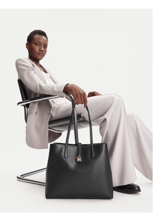 Karl Lagerfeld - KARL LAGERFELD Torebka A3W30150 Czarny. Kolor: czarny. Materiał: skórzane