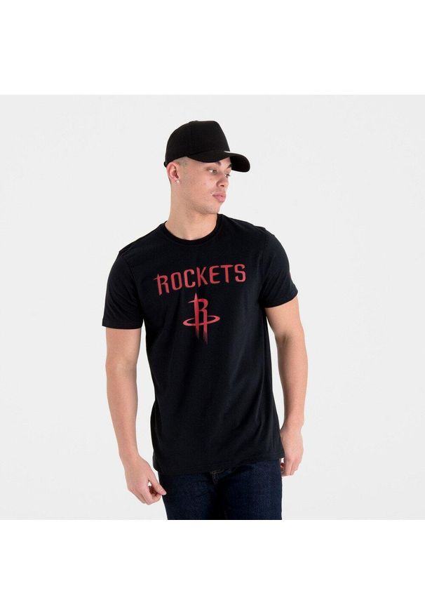 Koszulka sportowa New Era NBA Houston Rockets T-shirt. Kolor: czarny