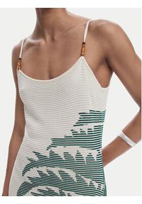 Desigual Sukienka letnia Marsella 25SWVF11 Beżowy Slim Fit. Kolor: beżowy. Materiał: wiskoza. Sezon: lato #4
