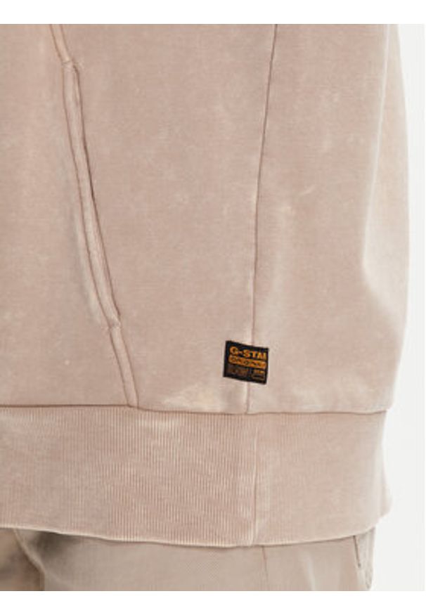 G-Star RAW - G-Star Raw Bluza Washed 3D D27738-D969 Beżowy Oversize. Kolor: beżowy. Materiał: bawełna