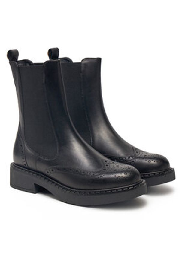 TwinSet - TWINSET Sztyblety 242TGT090 Czarny. Kolor: czarny. Materiał: skóra