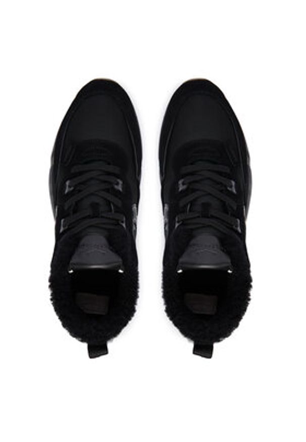Voile Blanche Sneakersy Club 01 FUR. 2019471-03 Czarny. Kolor: czarny. Materiał: zamsz, skóra