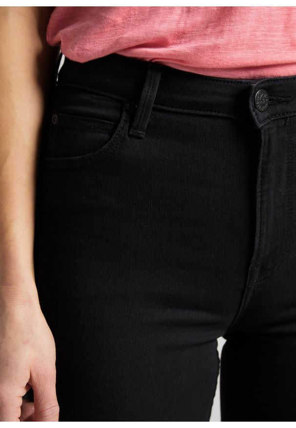 Lee - LEE SCARLETT HIGH DAMSKIE SPODNIE JEANSOWE BLACK RINSE 28 L626AE47 112114135