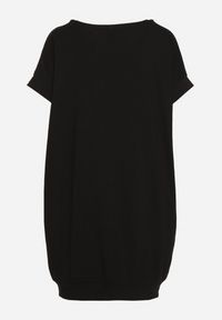 Born2be - Czarna Pudełkowa Sukienka T-shirtowa o Krótkim Kroju Orlella. Kolor: czarny. Sezon: lato #4