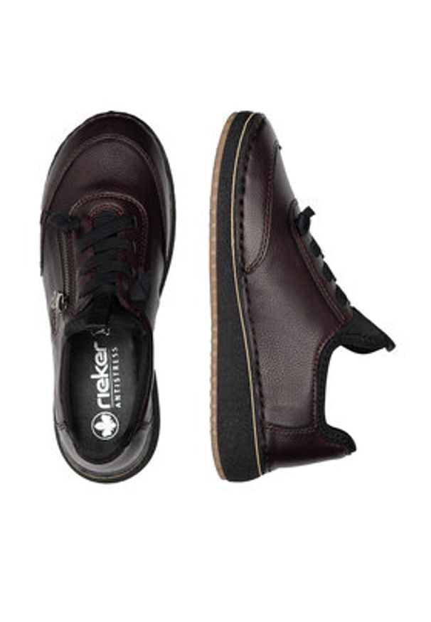 Rieker Półbuty 50968-35 Brązowy. Kolor: brązowy. Materiał: skóra