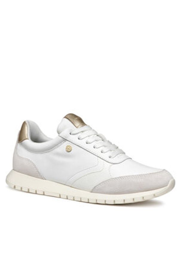 Geox Sneakersy D Sukie 2.0 D55YPC 08520 C1352 Biały. Kolor: biały. Materiał: skóra