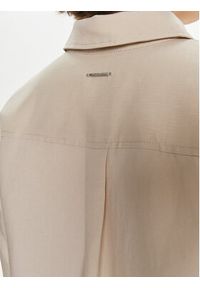 Calvin Klein Koszula K20K206694 Beżowy Relaxed Fit. Kolor: beżowy. Materiał: len