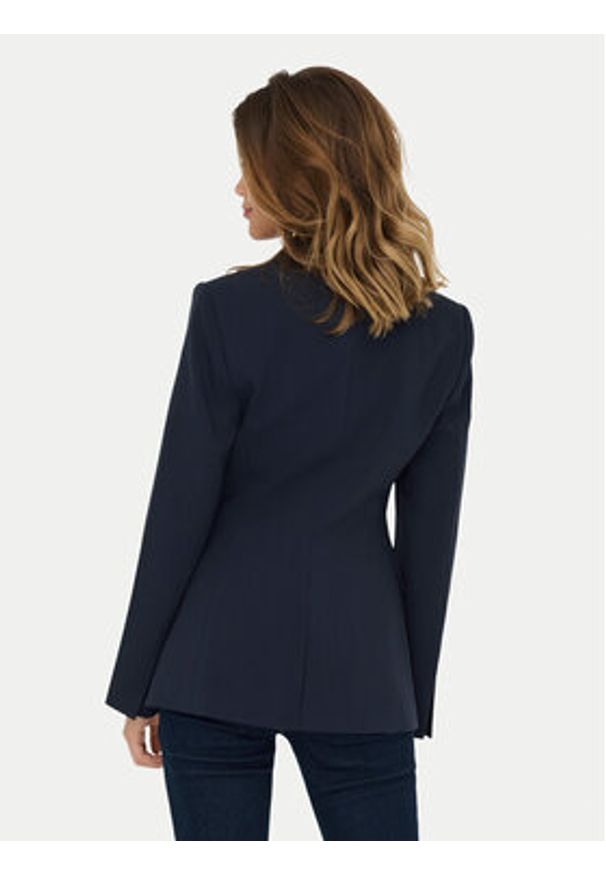 only - ONLY Marynarka Raven 15357457 Granatowy Slim Fit. Kolor: niebieski. Materiał: syntetyk