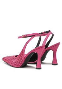 Pinko Sandały Lisette Slingback PE 23 BLKS1 100566 A0N6 Różowy. Kolor: różowy. Materiał: skóra, zamsz #3