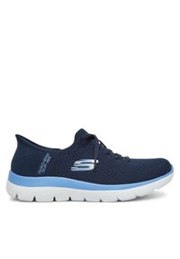 skechers - Skechers Sneakersy Summits-New Daily 150263/NVBL Granatowy. Kolor: niebieski. Materiał: materiał