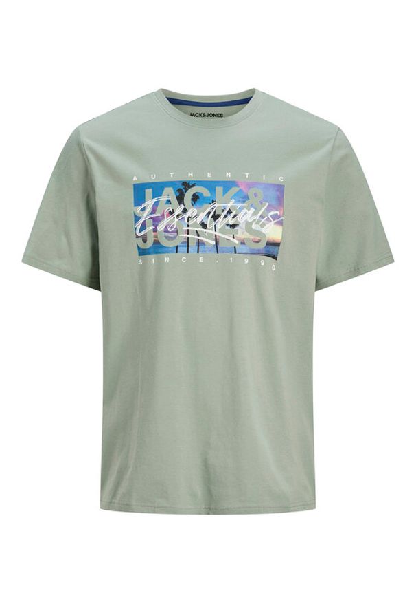 Jack & Jones - Jack&Jones T-Shirt Colton 12268438 Zielony Standard Fit. Kolor: zielony. Materiał: bawełna