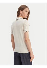 Luisa Spagnoli Polo Miconia 100295 Écru Regular Fit. Typ kołnierza: polo. Materiał: wełna #5