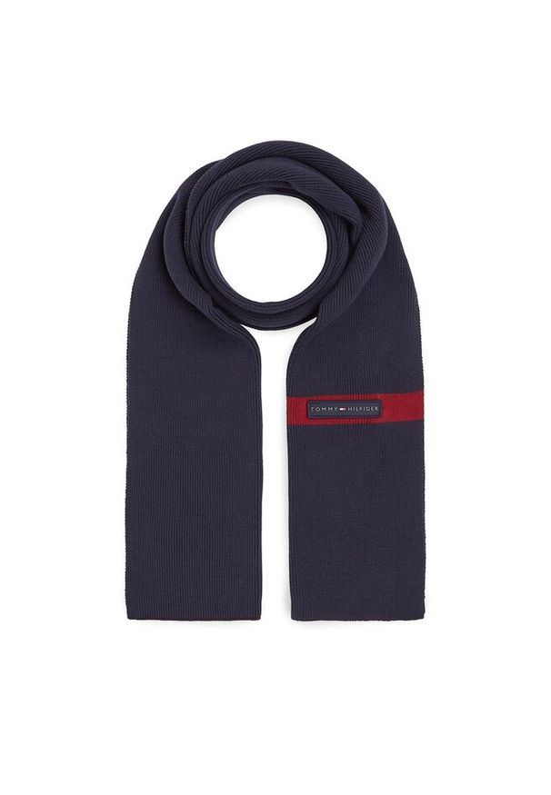 TOMMY HILFIGER - Szalik Tommy Hilfiger. Kolor: niebieski