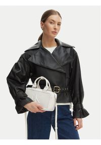 Calvin Klein Torebka Bold Ck Bauletto Crossbody LV04F3411G Biały. Kolor: biały. Materiał: skórzane #1