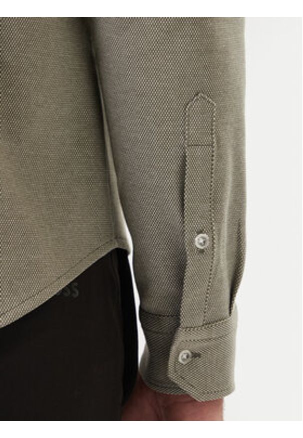 BOSS Koszula ST Motion 50555946 Khaki Regular Fit. Kolor: brązowy. Materiał: bawełna