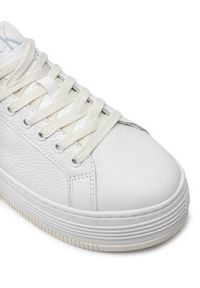 Calvin Klein Jeans Sneakersy Bold Flatf Low Mix Ohb YW0YW01632 Biały. Kolor: biały. Materiał: skóra #4