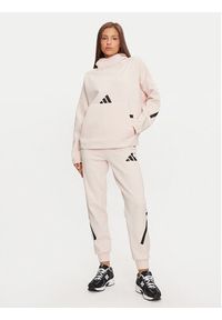 Adidas - adidas Bluza Z.N.E. JF4782 Różowy Loose Fit. Kolor: różowy. Materiał: bawełna #3