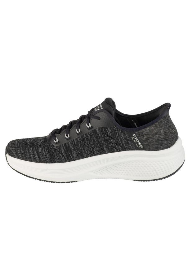 skechers - Buty do biegania męskie, Slip-Ins: Go Run Elevate 2.0. Kolor: czarny. Sport: bieganie