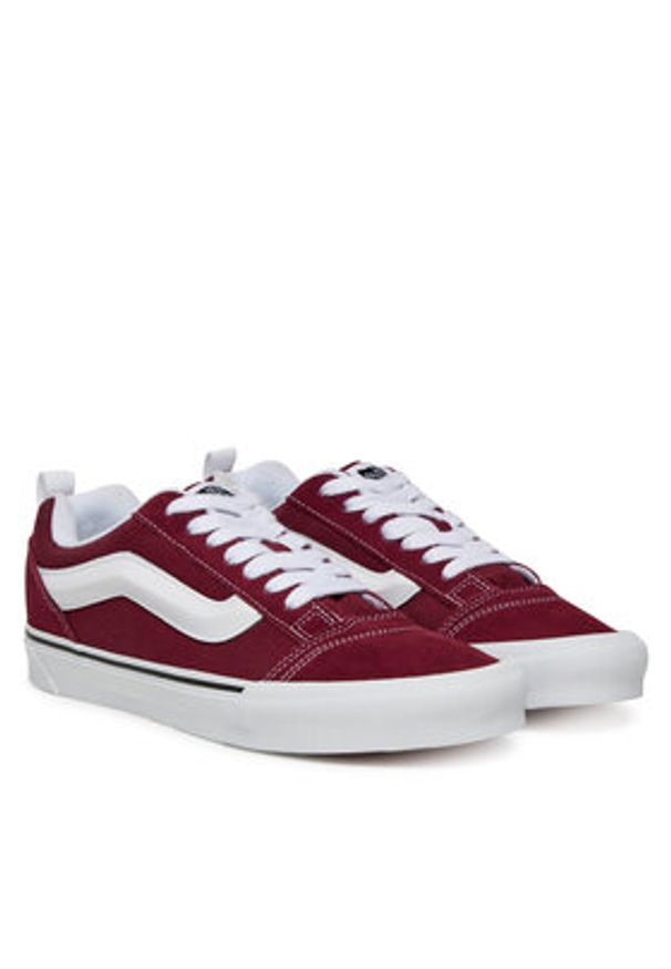 Vans Tenisówki Knu Skool VN000D22ZCF1 Bordowy. Kolor: czerwony. Materiał: materiał