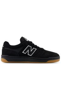 Buty męskie New Balance Numeric NM480SBW - czarne. Kolor: czarny. Materiał: zamsz, materiał, skóra, guma, syntetyk. Szerokość cholewki: normalna. Sport: bieganie #1