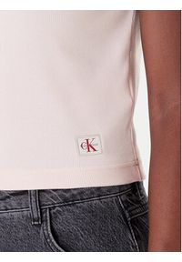 Calvin Klein Jeans T-Shirt LV047C910G Różowy Regular Fit. Kolor: różowy. Materiał: bawełna #3