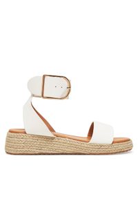 DeeZee Espadryle QS276-1 Biały. Kolor: biały. Materiał: materiał, syntetyk