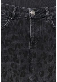 Mos Mosh Spódnica jeansowa kolor czarny mini ołówkowa. Kolor: czarny. Materiał: jeans #3