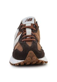 Buty New Balance WS327SL brązowe. Okazja: na co dzień. Kolor: brązowy. Materiał: guma, skóra, syntetyk, materiał. Szerokość cholewki: normalna #3