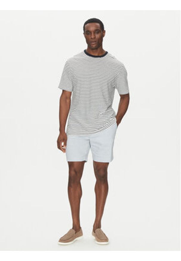 BOSS T-Shirt 50537498 Granatowy Regular Fit. Kolor: niebieski. Materiał: bawełna