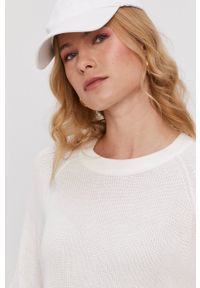 Vero Moda Sweter damski kolor biały. Okazja: na co dzień. Kolor: biały. Materiał: dzianina. Długość rękawa: raglanowy rękaw. Styl: casual #4
