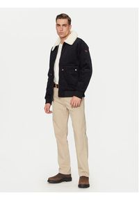 Wrangler Kurtka bomber Aviator 112357270 Czarny Regular Fit. Kolor: czarny. Materiał: bawełna