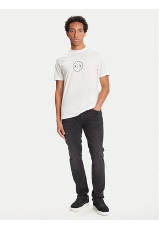 Armani Exchange T-Shirt XM001853 AF10356 U0009 Biały Regular Fit. Kolor: biały. Materiał: bawełna