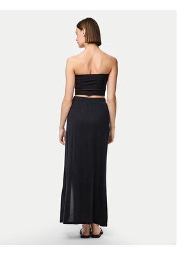 Pieces Spódnica maxi Anora 17148786 Czarny Regular Fit. Kolor: czarny. Materiał: wiskoza