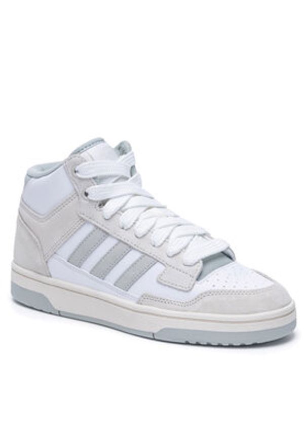 Adidas - adidas Sneakersy RAPID COURT MID W JP5874 Szary. Kolor: szary. Materiał: skóra, zamsz