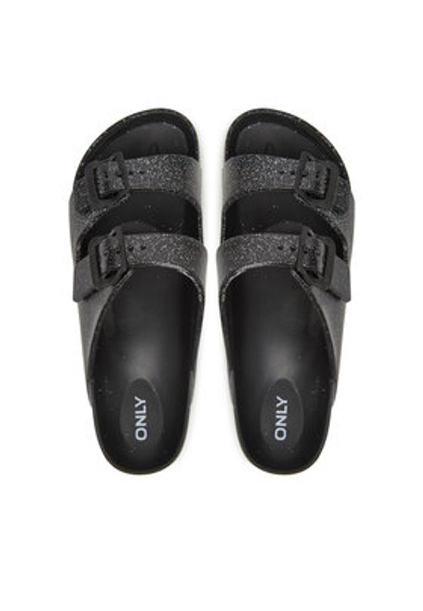 ONLY Shoes Klapki 15316873 Czarny. Kolor: czarny. Materiał: skóra