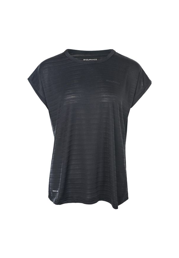 ENDURANCE - Koszulka damska Endurance Limko. Kolor: czarny. Sport: fitness, joga i pilates