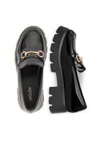 DeeZee Loafersy HXG2052-296 Czarny. Kolor: czarny. Materiał: skóra #4