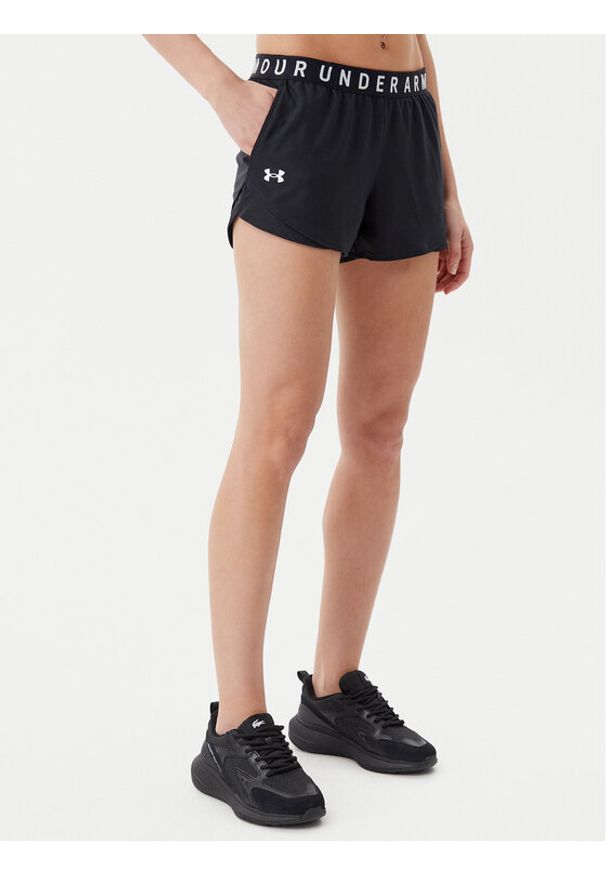 Under Armour Szorty sportowe Ua Play Up 3.0 1344552 Czarny Loose Fit. Kolor: czarny. Materiał: syntetyk