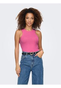 JDY Top 15291932 Różowy Slim Fit. Kolor: różowy #1