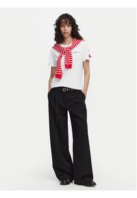 Beverly Hills Polo Club T-Shirt P-SS26W-TS085 Biały Regular Fit. Typ kołnierza: polo. Kolor: biały. Materiał: bawełna #3