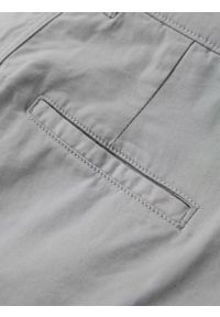 Ombre Clothing - Szorty klasyczne męskie chino z podwiniętą nogawką - szare V12 OM-SRCS-0197 - XXL. Kolor: szary. Materiał: bawełna, elastan. Sezon: lato. Styl: klasyczny #3